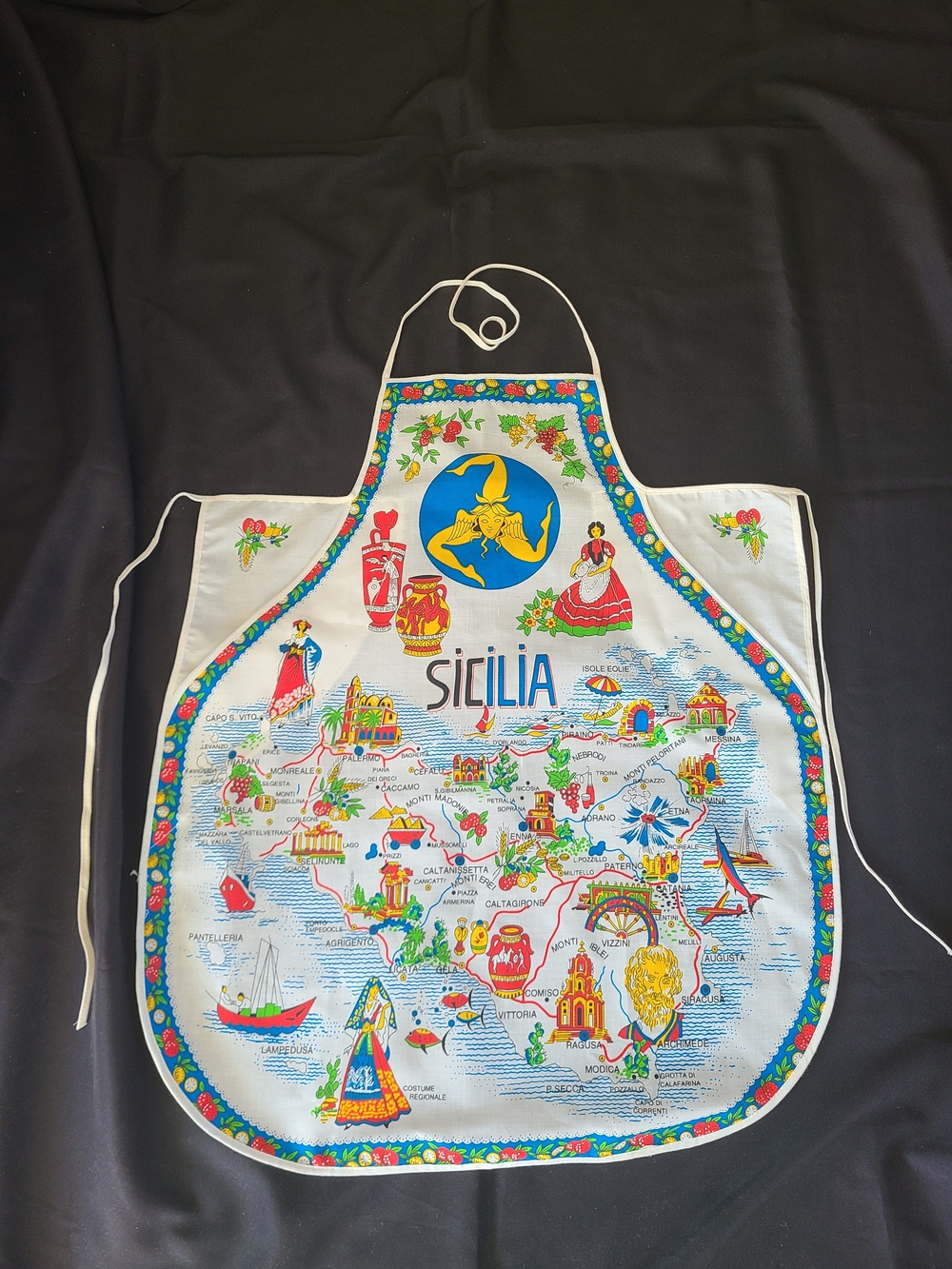 Sicilia Sicily Cotton Souvenir Apron New